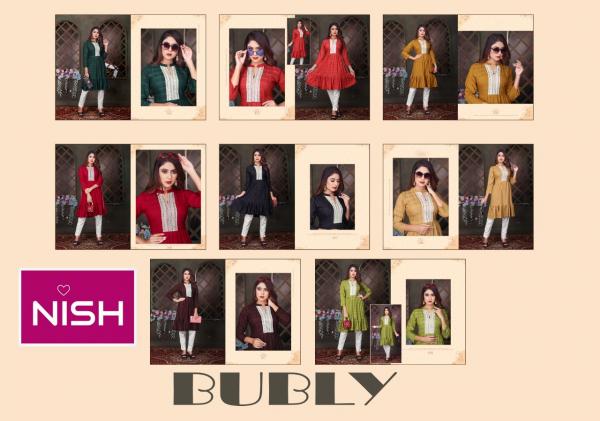 Nish Bubbly Rayon Designer Exclusive Kurti Set Collection